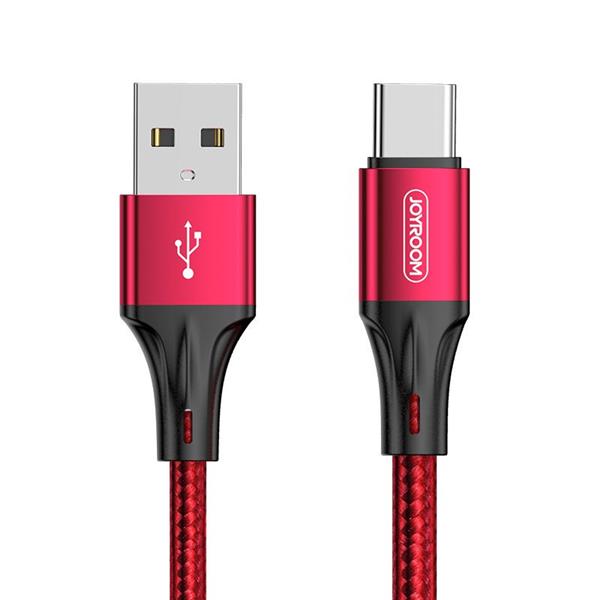 Joyroom kabel USB - USB Typ C 3 A 0,2 m czerwony (S-0230N1)-2204323