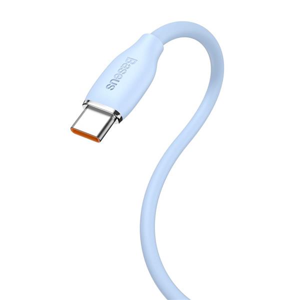 Baseus kabel Jelly Liquid USB - USB-C 1,2 m niebieski 100W-3031797