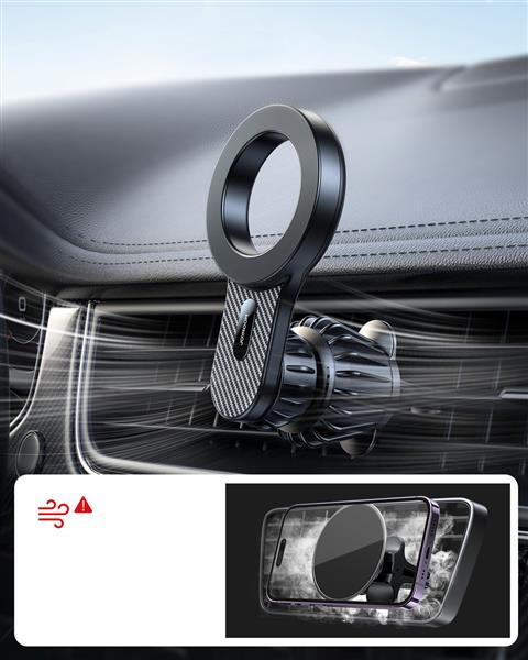 Magnetyczny uchwyt samochodowy do iPhone z MagSafe Joyroom JR-ZS355 - czarny-3123706