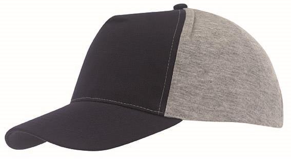 5 segmentowa czapka baseballowa UP TO DATE, ciemnoniebieski, szary-2305773
