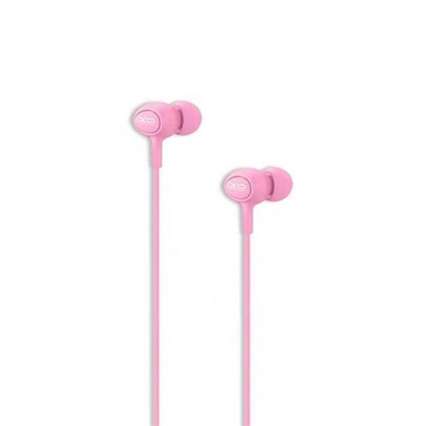 XO słuchawki przewodowe S6 jack 3,5mm dokanałowe różowa-2113176