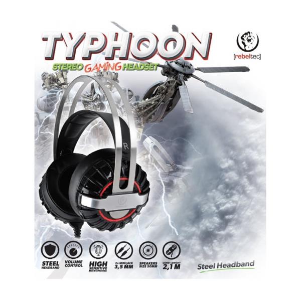 Rebeltec słuchawki przewodowe Typhon nauszne dla graczy -2102221