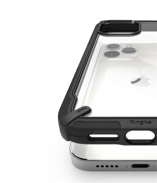 Ringke Fusion X etui pancerny pokrowiec z ramką iPhone 12 Pro / iPhone 12 czarny (FUAP0024)-2168200