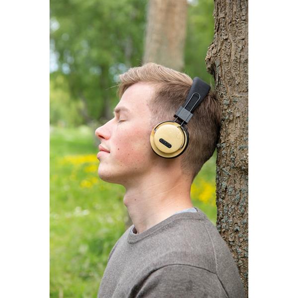 Bambusowe, bezprzewodowe słuchawki nauszne-1657491