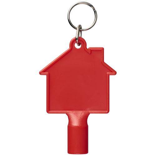 Klucz do skrzynki licznika w kształcie domku Maximilian z brelokiem-2317686