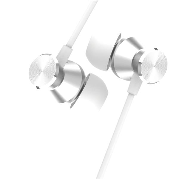 BWOO słuchawki przewodowe HF12 jack 3,5mm białe dokanałowe-2998221