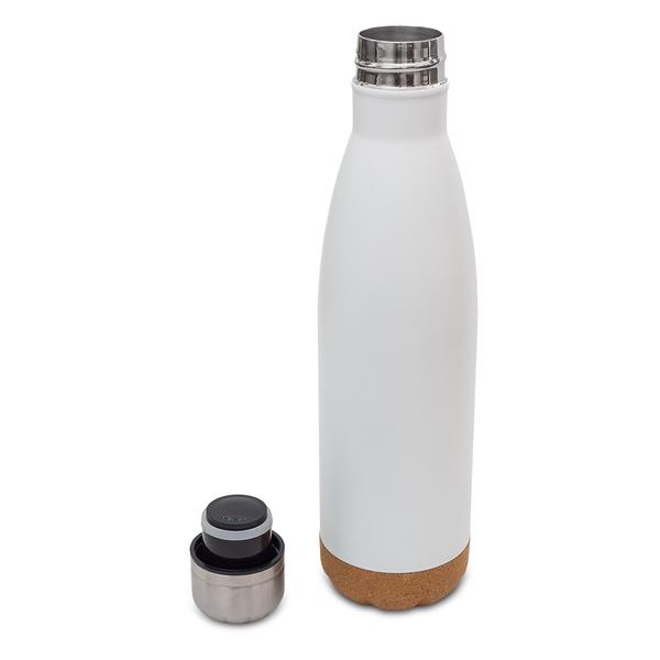 Butelka próżniowa z korkowym spodem Jowi 500 ml, biały-2549987