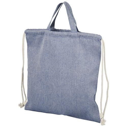 Plecak Pheebs z bawełnianym sznurkiem ściągającym z recyklingu o gramaturze 150 g/m2-2313347