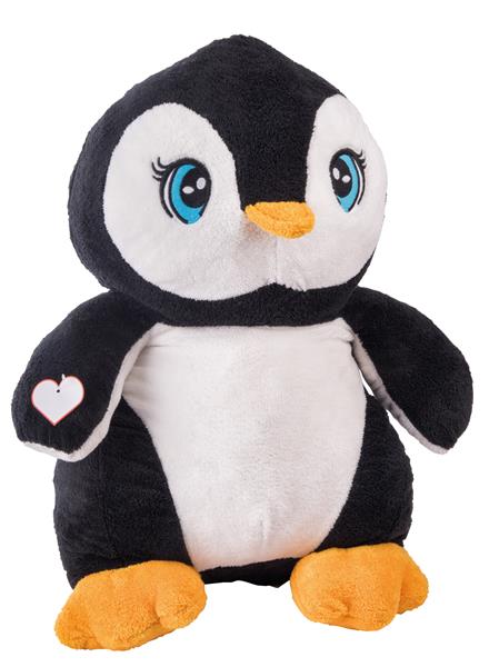 Duży pluszowy pingwin SKIPPER, biały, czarny-2942283