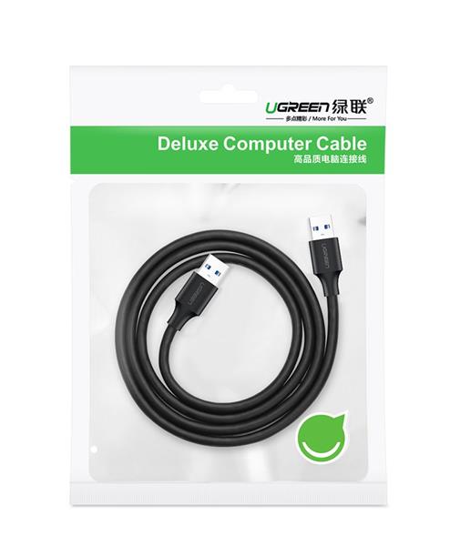 Ugreen kabel przewód USB 2.0 (męski) - USB 2.0 (męski) 0,5 m czarny (US128 10308)-2164854