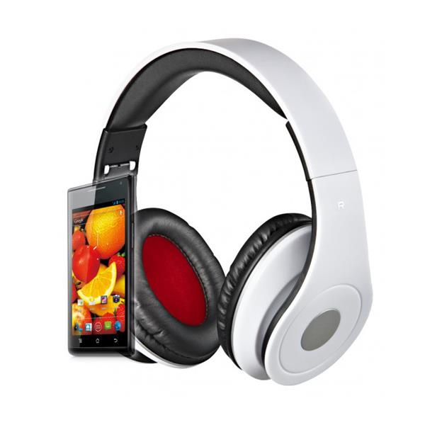 Rebeltec słuchawki przewodowe AUDIOFEEL2 nauszne białe-2053337