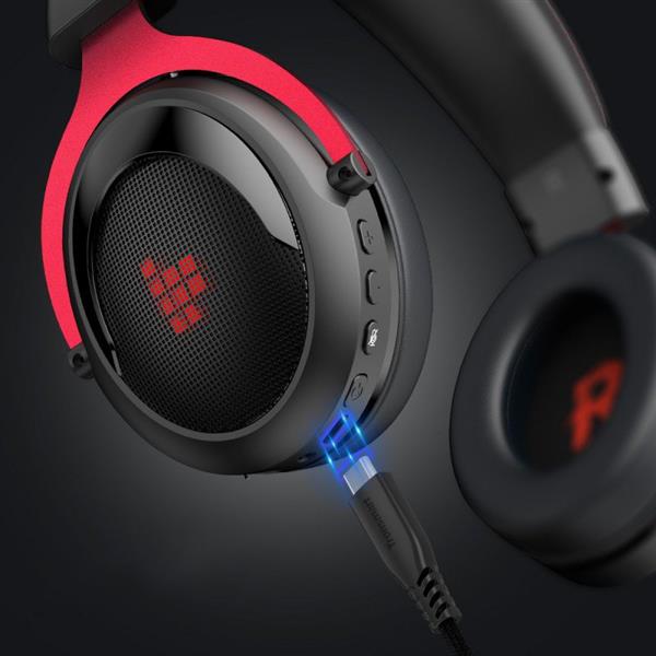 Tronsmart Shadow gamingowe bezprzewodowe słuchawki z mikofonem dla graczy czerwony (372309)-2177184