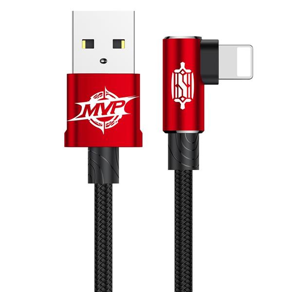 Baseus kabel MVP Elbow USB - Lightning 1,0 m 2A czerwony-2055340