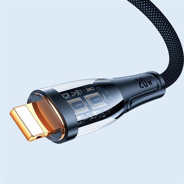 Joyroom kabel szybko ładujący z inteligentnym wyłącznikiem USB-C - Lightning 20W 1.2m czarny (S-CL020A3)-2622037