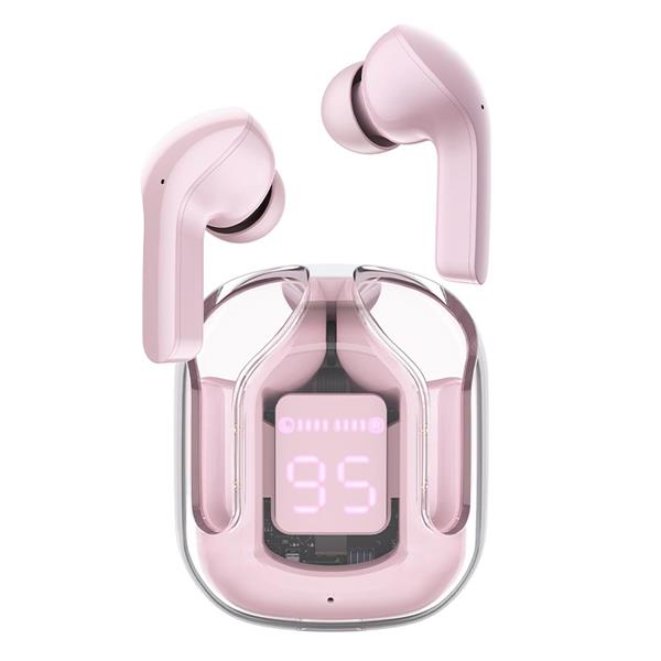 Acefast dokanałowe słuchawki bezprzewodowe TWS Bluetooth różowy (T6 pink lotus)-2405808