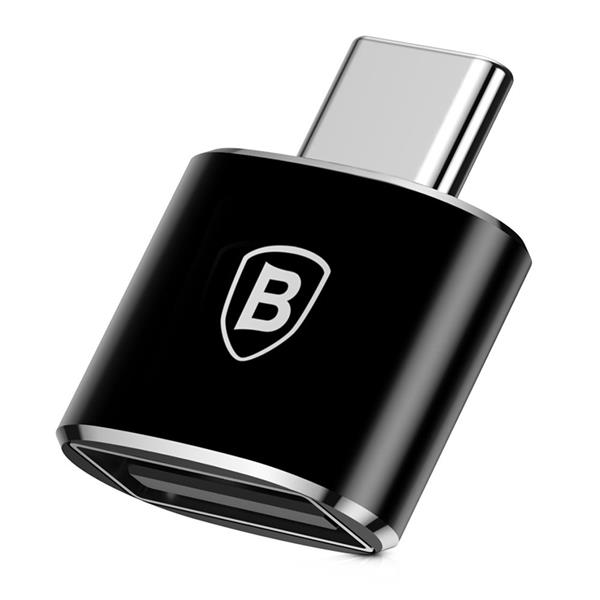 Baseus adapter przejściówka ze złącza USB na USB Typ C OTG czarny (CATOTG-01)-2138671
