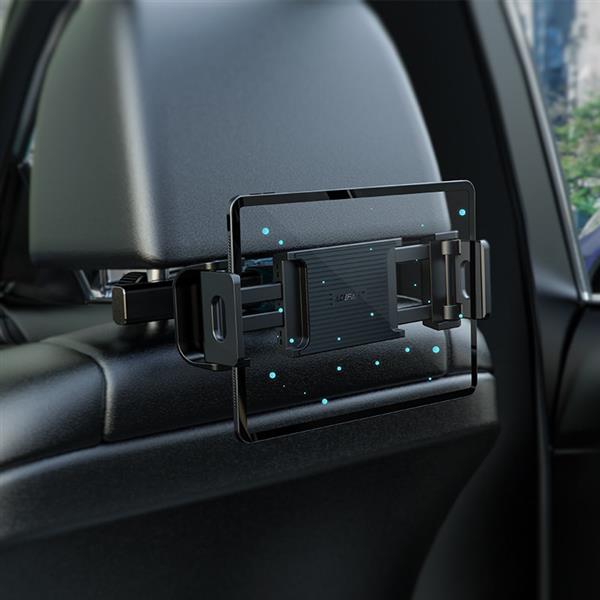 Acefast samochodowy uchwyt na zagłówek do telefonu i tabletu (135-230mm szer.) czarny (D8 black)-2270321