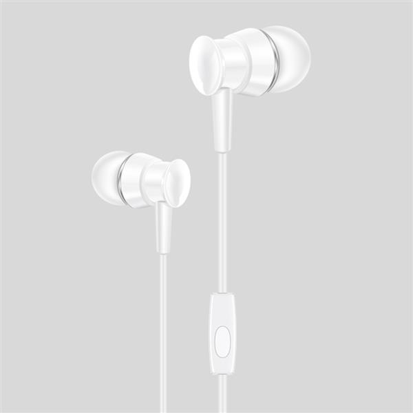 XO Słuchawki przewodowe S25 jack 3,5mm biała-1580958