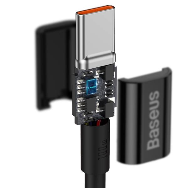 Baseus Superior kabel przewód USB Typ C - USB Typ C szybkie ładowanie Quick Charge / Power Delivery / FCP 100W 5A 20V 1m czarny (CATYS-B01)-2210506