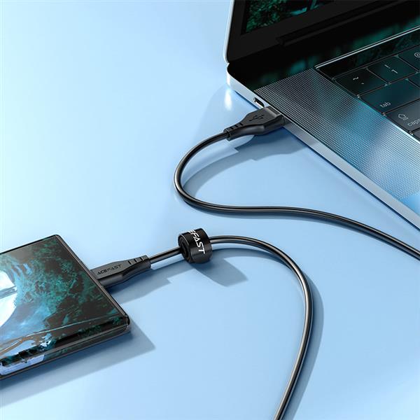 Acefast kabel USB - micro USB 1,2m, 2,4A czarny (C3-09 black)-2270220