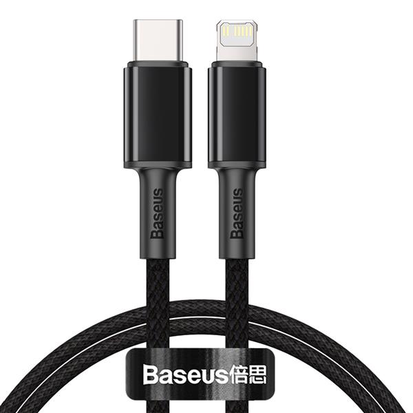 Baseus kabel High Density PD USB-C - Lightning 1,0 m czarny 20W-2066502