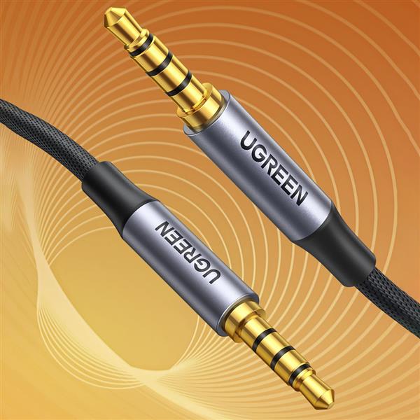 Ugreen kabel przewód AUX mini jack 3.5mm (męski) - mini jack 3,5mm (męski) 2m czarny (AV183)-2261998