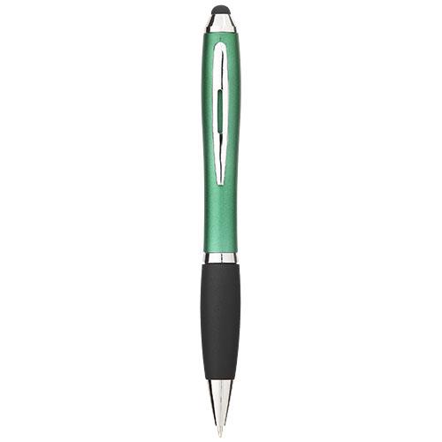Długopis z kolorowym stylusem i czarnym uchwytem Nash-2310344
