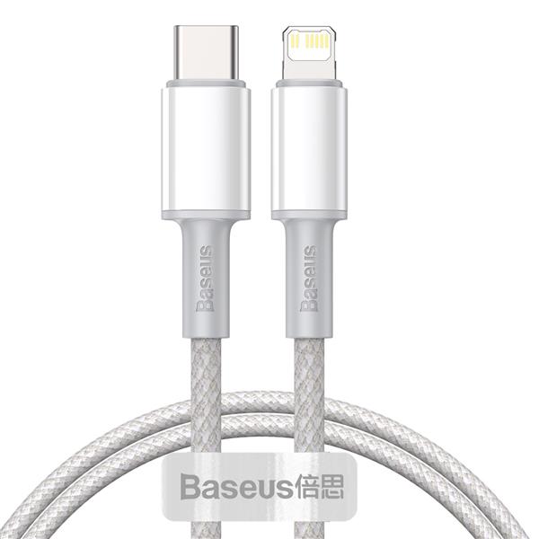 Baseus kabel High Density PD USB-C - Lightning 1,0 m biały 20W-2116086