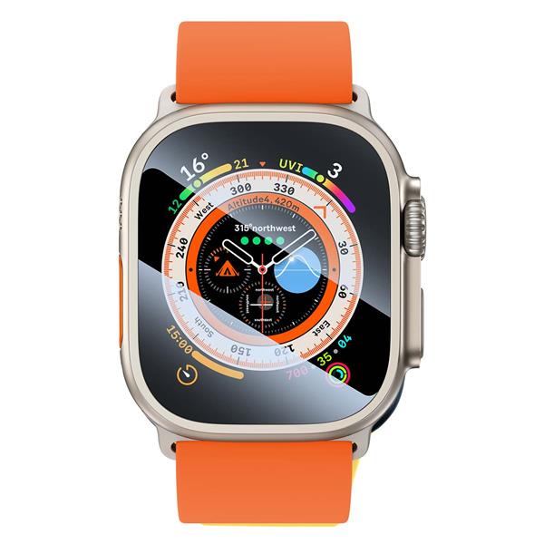 Baseus szkło hartowane do Apple Watch Ultra 49mm przezroczyste + zestaw czyszczący-2624695