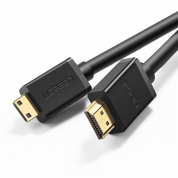 Ugreen kabel HDMI (męski) - mini HDMI (męski) 3D Ethernet ARC 1 m czarny (HD108 10195)-2169647