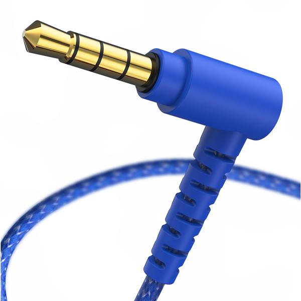 XO słuchawki przewodowe EP55 jack 3,5mm dokanałowe niebieskie-3002096