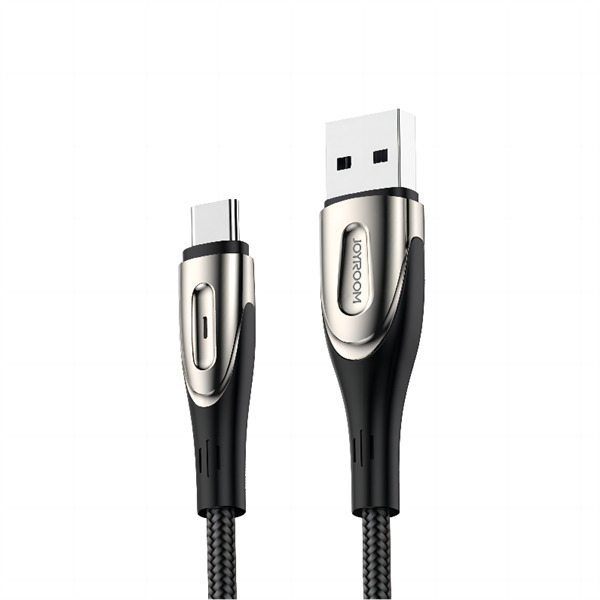 Joyroom Sharp Series kabel do szybkiego ładowania USB-A - USB-C 3A 1.2m czarny (S-M411)-2626047