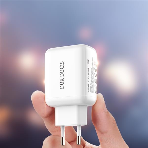 Dux Ducis ładowarka sieciowa 2x USB 12W 2,4A biały (C10 white)-2212480