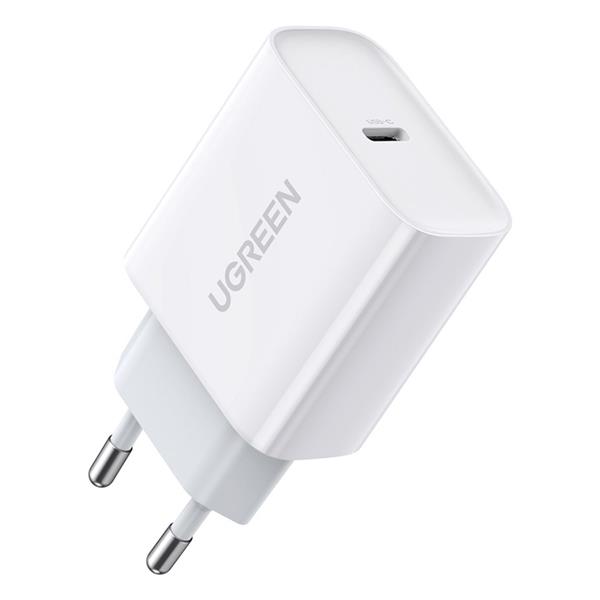 Ugreen ładowarka sieciowa USB Power Delivery 3.0 Quick Charge 4.0+ 20W 3A biały (60450)-3101416