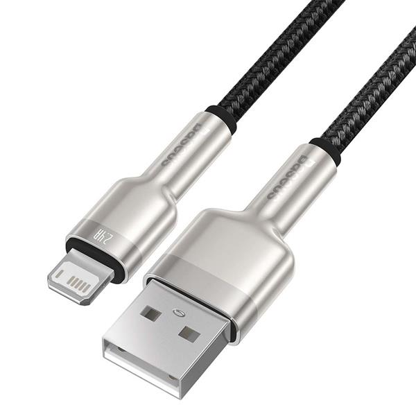 Baseus kabel Cafule Metal USB - Lightning 2,4A 1,0 m czarny-2116059