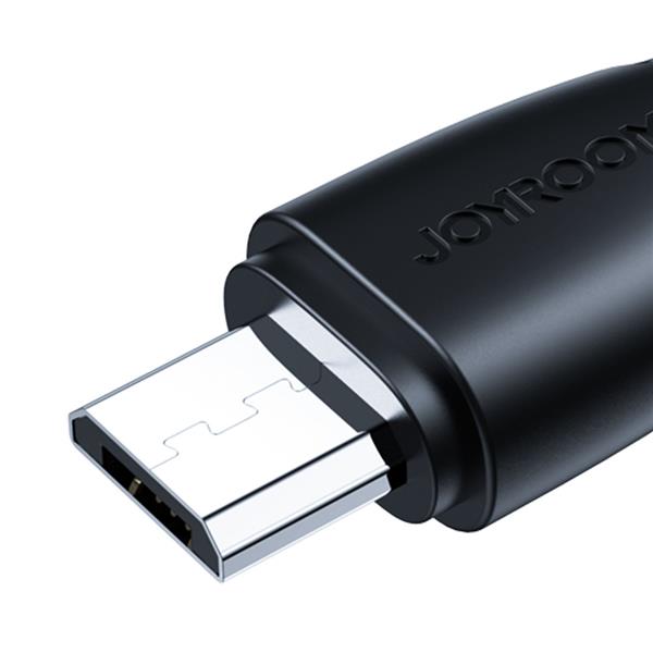 Joyroom kabel USB - micro USB 2.4A Surpass Series do szybkiego ładowania i transferu danych 0,25 m czarny (S-UM018A11)-2968518