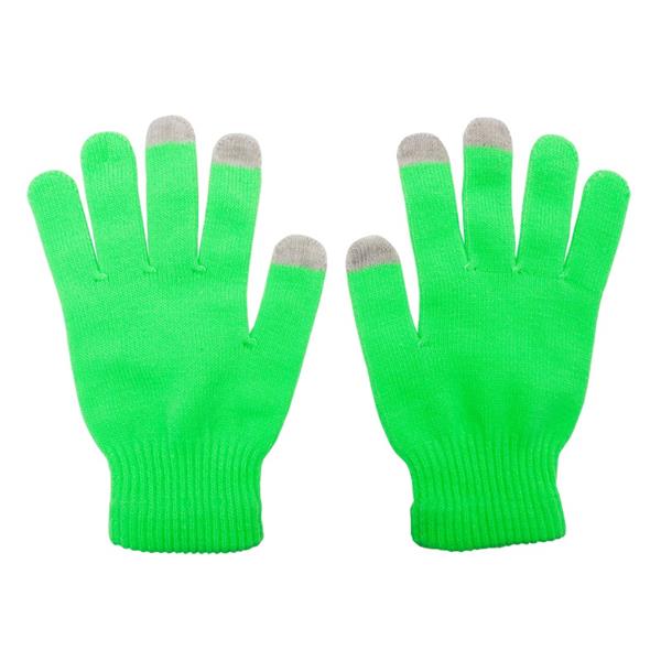 Rękawiczki Touch Control do urządzeń sterowanych dotykowo, zielony-2011409