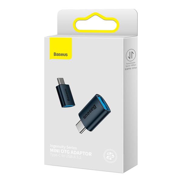 Baseus adapter Ingeniuity USB-C do USB-A 3.1 niebieski OTG-2988049