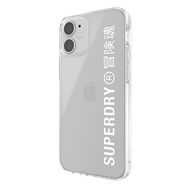 Etui SuperDry Snap na iPhone 12 mini Clear Case - białe 42593-2285057