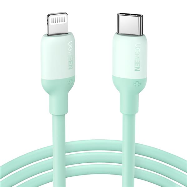 Ugreen kabel do szybkiego ładowania USB Typ C - Lightning (certyfikat MFI) chip C94 Power Delivery 1m zielony (US387 20308) -2205345