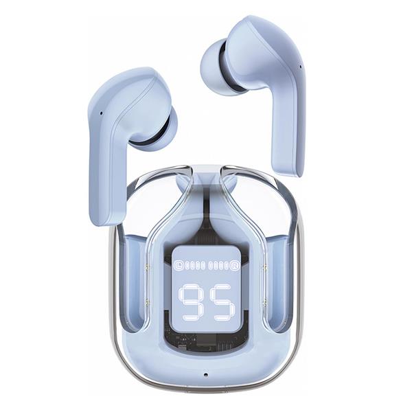 Acefast dokanałowe słuchawki bezprzewodowe TWS Bluetooth jasnoniebieski (T6 ice blue)-2405790