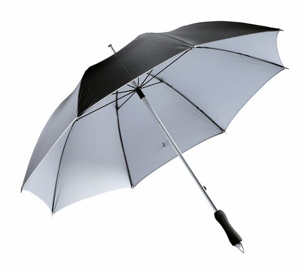 Lekki parasol JOKER, czarny, srebrny-2303135