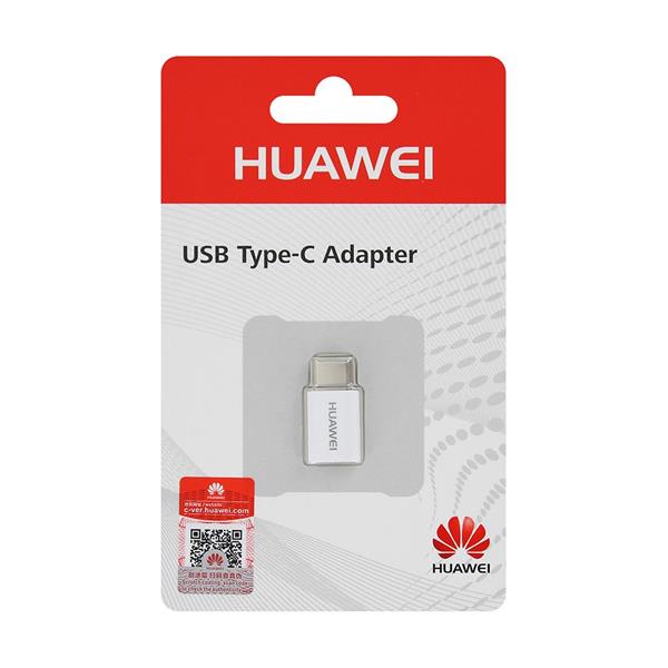 Huawei AP52 adapter przejściówka ze złącza Micro USB na USB Typ-C 5V 2A biały (04071259)-2139743