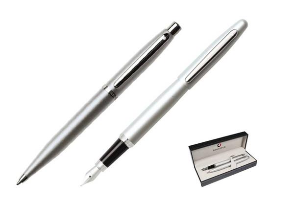 9400 Zestaw (pióro wieczne i długopis) Sheaffer VFM, srebrny, wykończenia niklowane-3040258