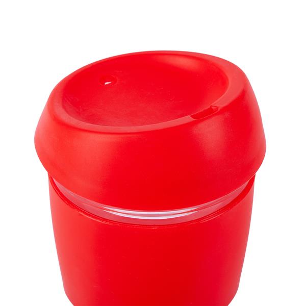 Szklany kubek Stylish 350 ml, czerwony-1531600