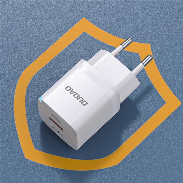 Ładowarka sieciowa GaN 33W PPS USB C/USB Dudao A13Pro - biała-3123505