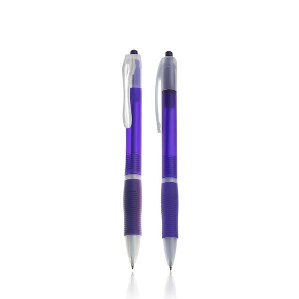 Długopis plastikowy z ergonomicznym uchwytem-1917454