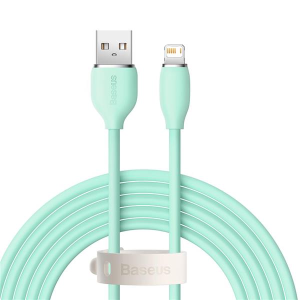 Baseus kabel Jelly Liquid USB - Lightning 2 m 2,4A zielony-3023733