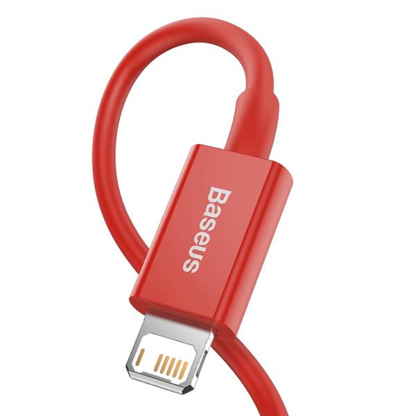 Baseus kabel Superior USB - Lightning 1,0 m 2,4A czerwony-2994398