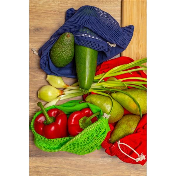 Bawełniany worek na owoce i warzywa, duży | Kelly-2655787